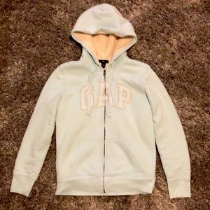 XS Gap Fleece-lined zip up hoodie